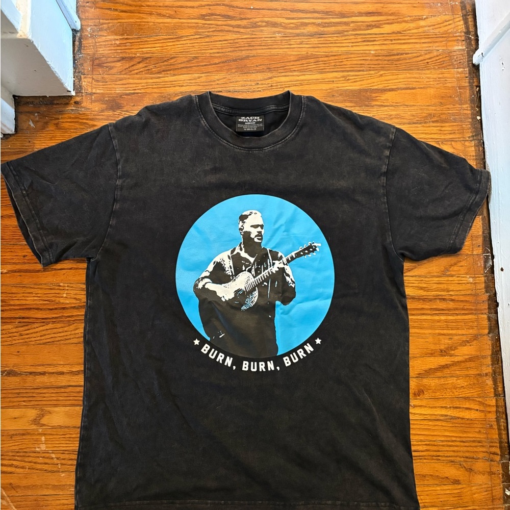 Zach Bryan Tee Shirt Burn Burn Burn Tour Official Merch